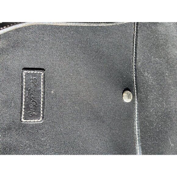 Black Dooney and‎ Bourke Vintage Canvad Leather Crossbody Black Bag - Picture 6 of 10